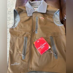 Sitka-Men's Brown Windstopper Gore-Jacket Vest-XL-Orig. $250